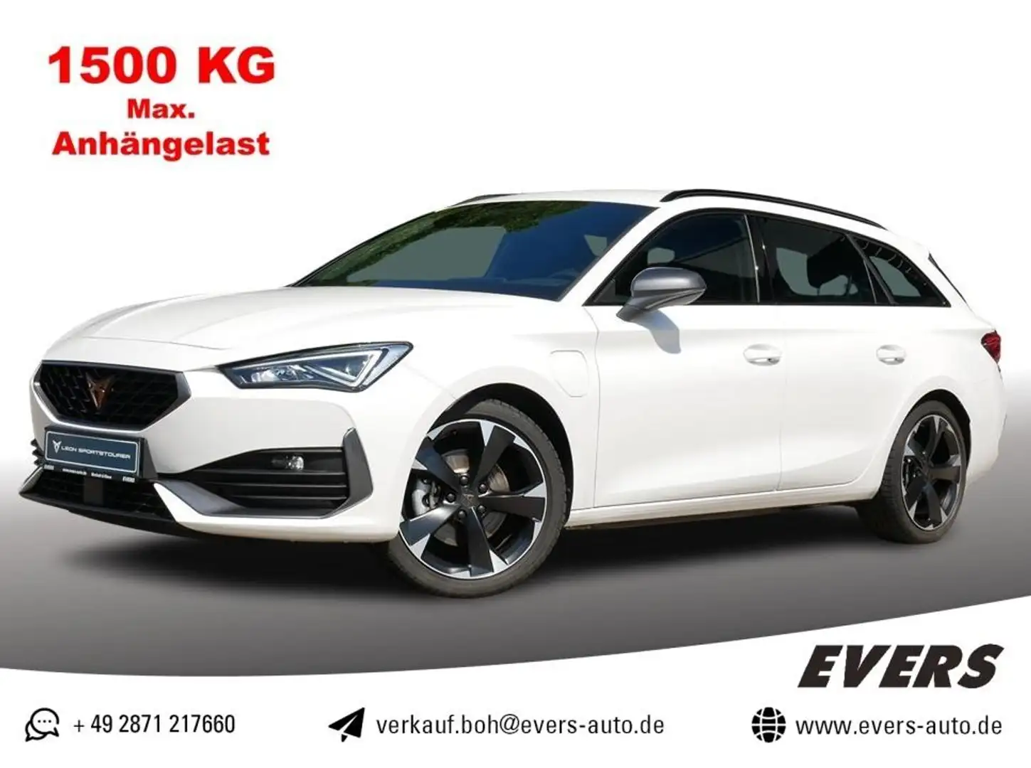 CUPRA Leon Sportstourer 1.4 e-HYBRID DSG AHK+ACC+NAVI Bílá - 1