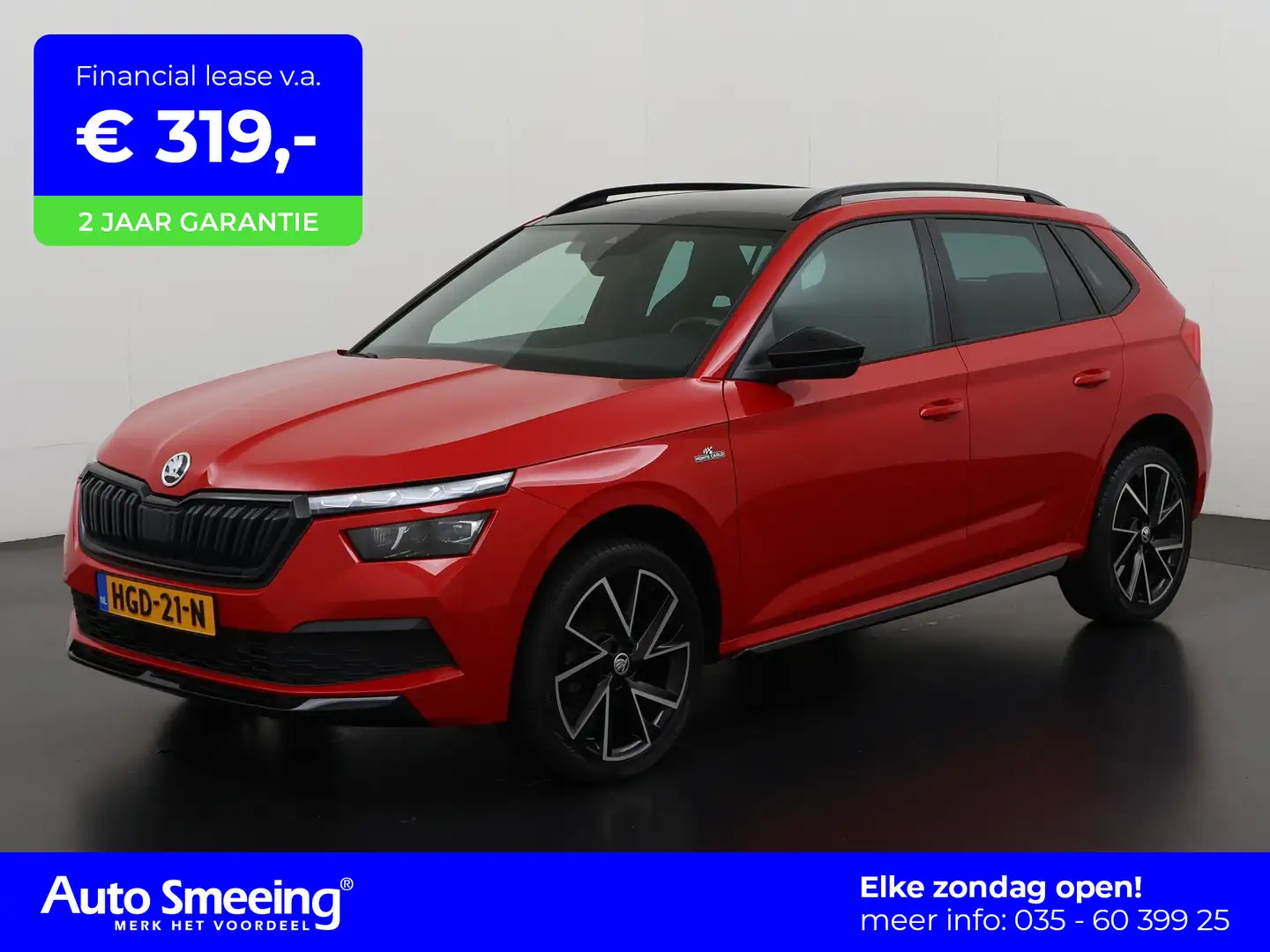 Skoda Kamiq 1.0 TSI Monte Carlo DSG | Panoramadak | Stoelverwa Rood - 1