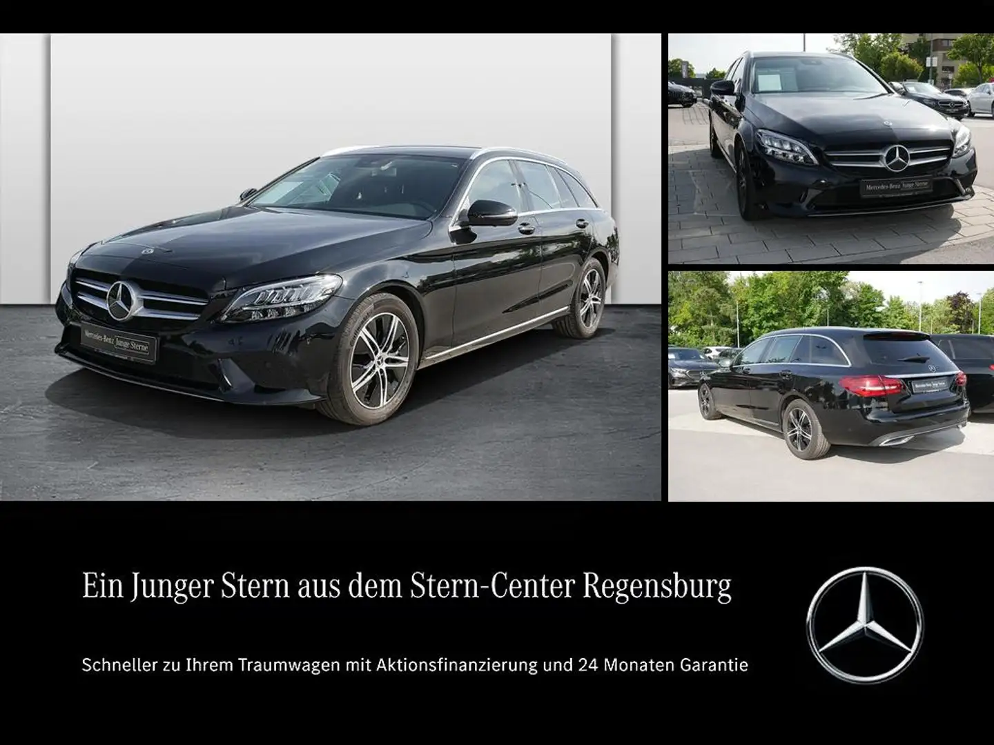 Mercedes-Benz C 180 T+AVANTGARDE+360°+LED+SHZ+EASY-PACK Heckkl Schwarz - 1