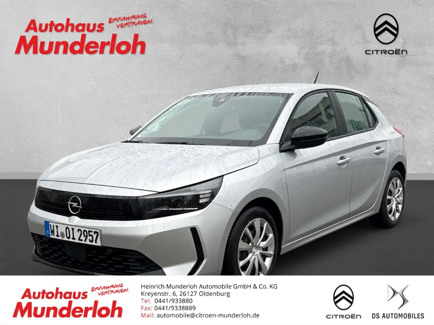 Opel Corsa F 1.2 Direct Inj. Turbo Edition KOMFORT-PAKET NAVI Argent - 1
