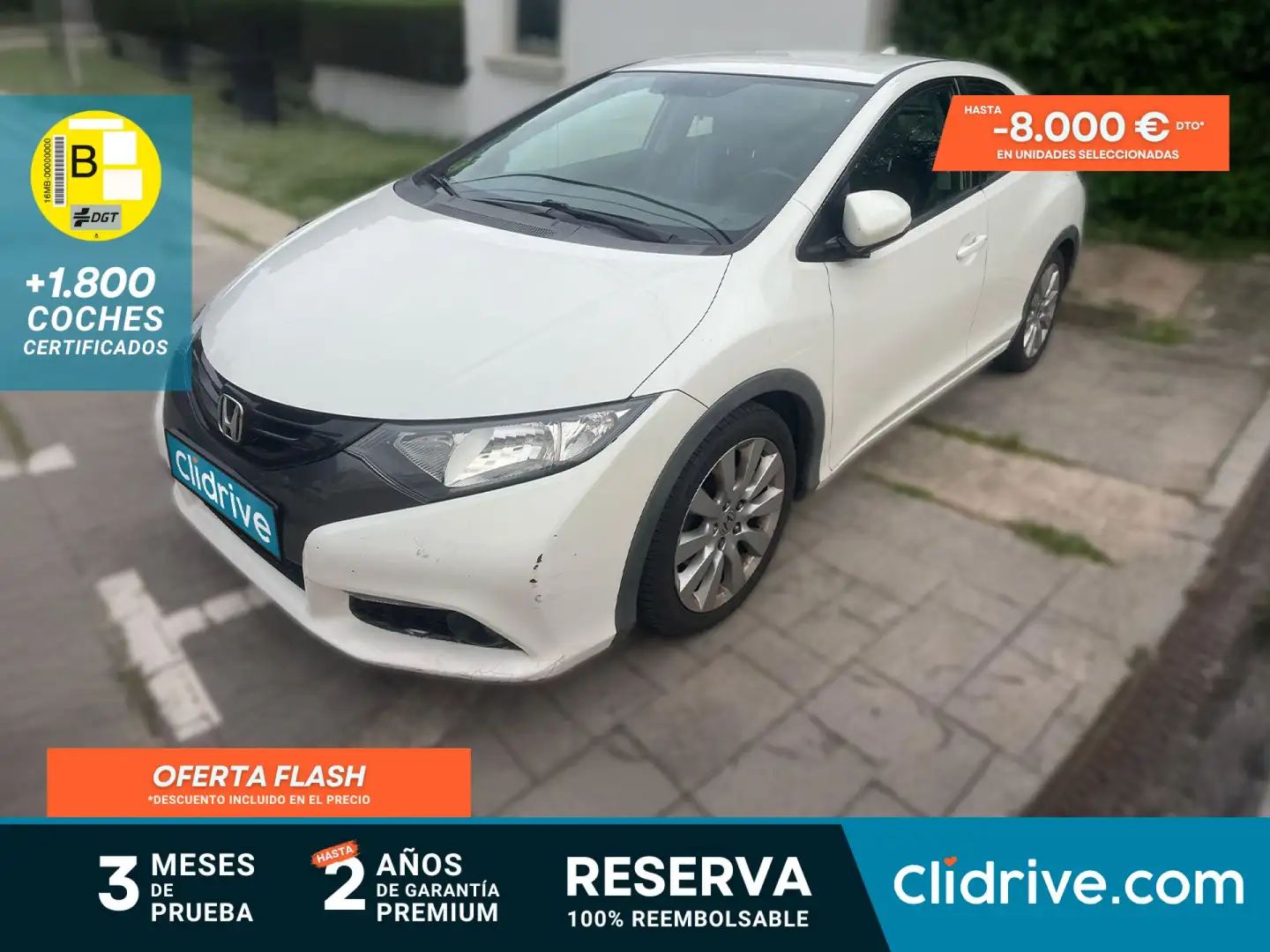 Honda Civic 1.6 i-DTEC Sport Blanco - 1