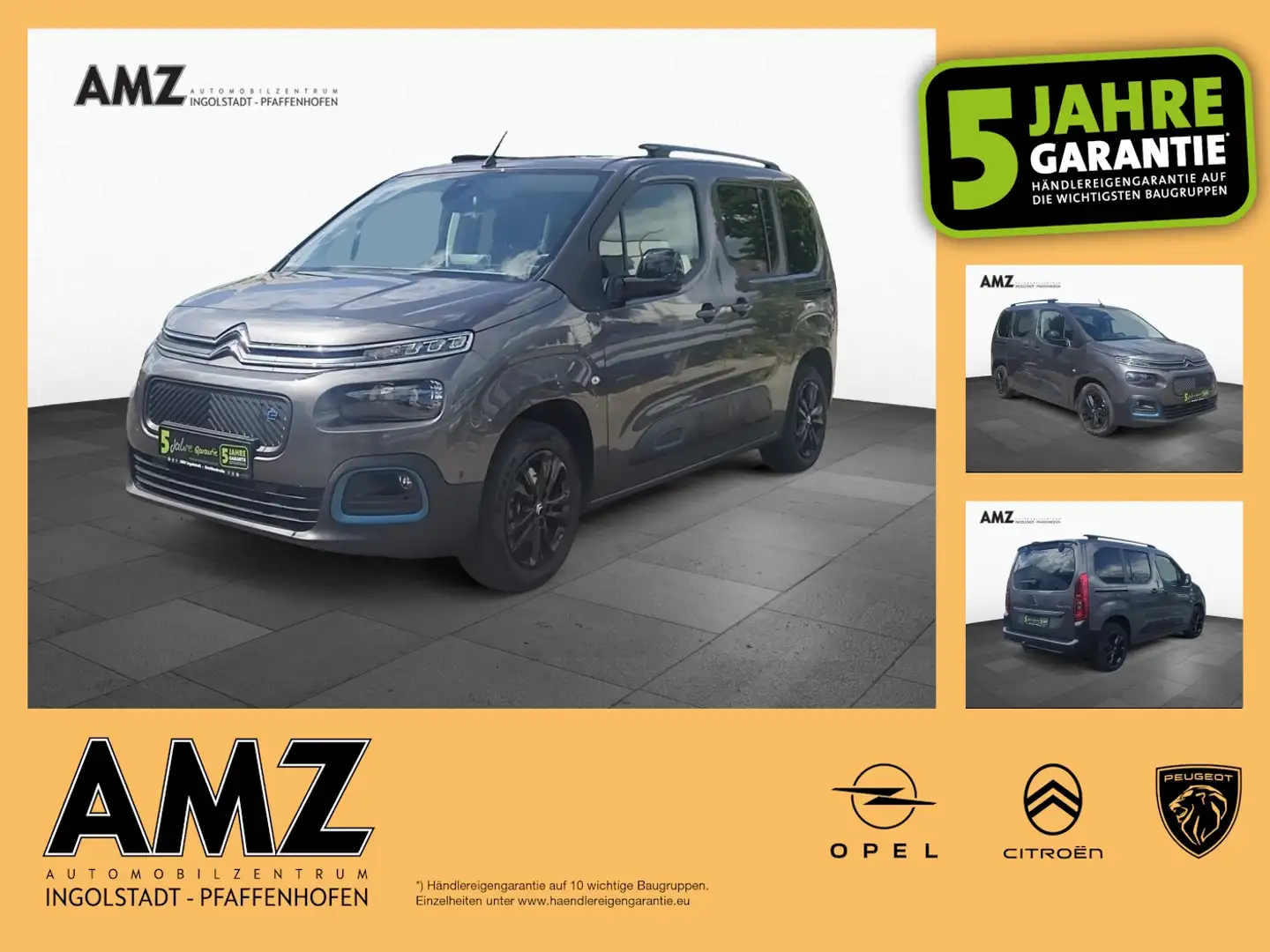 Citroen Berlingo e Shine PANO NAVI HUD KAM Klimaauto. Gri - 1
