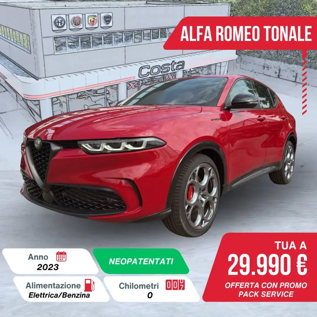 Alfa Romeo Tonale 1.5 130 CV MHEV TCT7 Edizione Speciale Rosso - 1