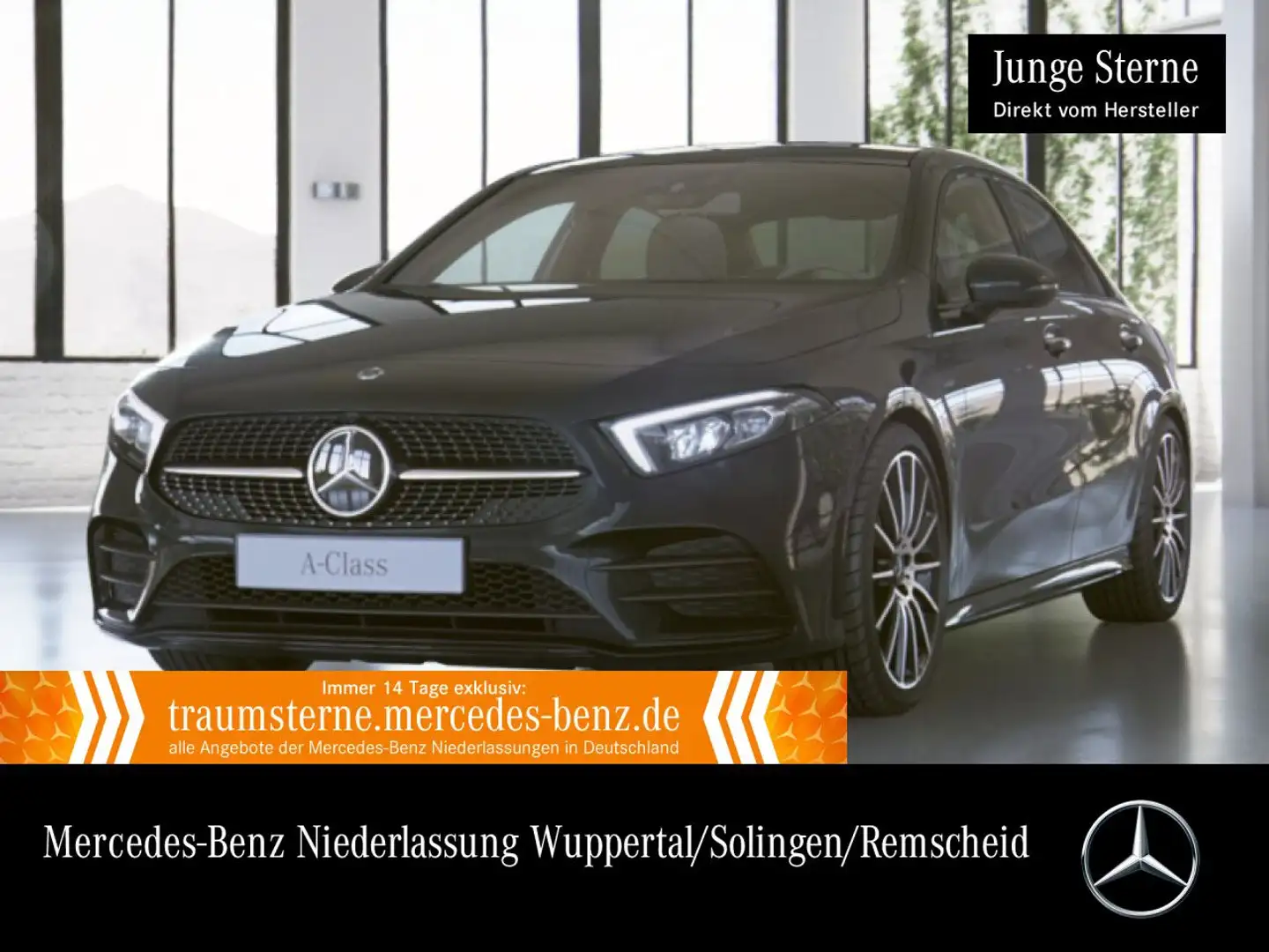 Mercedes-Benz A 250 e Lim EDITION 2020+AMG+NIGHT+PANO+360°+LED Zwart - 1