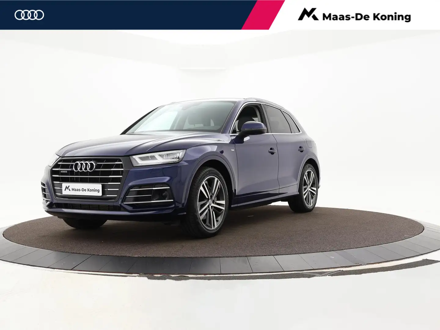 Audi Q5 55 TFSIe 367pk S-tronic S Competition · S-Line · C Blauw - 1