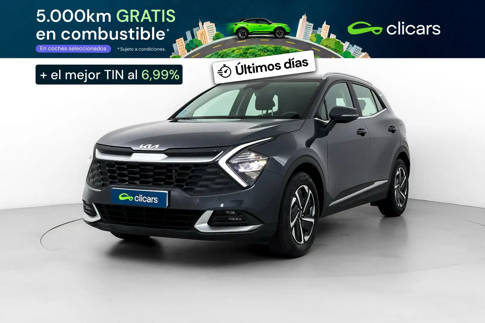 Kia Sportage 1.6 T-GDi MHEV Drive 150 Gris - 1