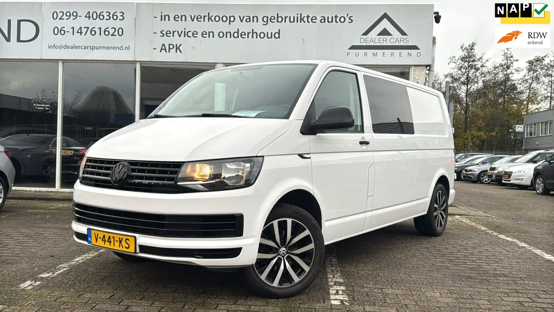 Volkswagen Transporter 2.0 TDI L2H1 Wit - 1
