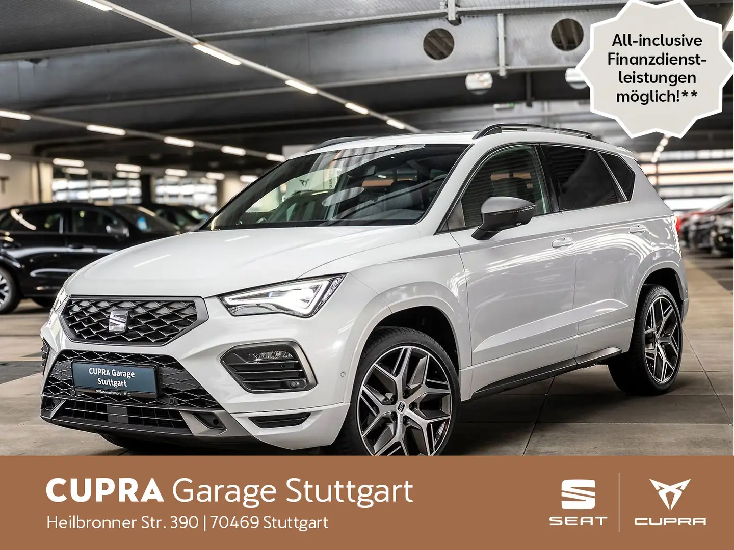 SEAT Ateca 1.5 TSI ACT FR DSG KLIMA EPH SHZ TEMP NAVI Weiß - 1