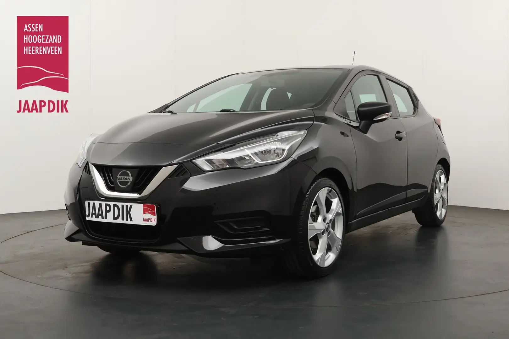 Nissan Micra BWJ 2018 1.0L 71 PK Acenta TREKHAAK / AIRCO / CRUI Zwart - 1