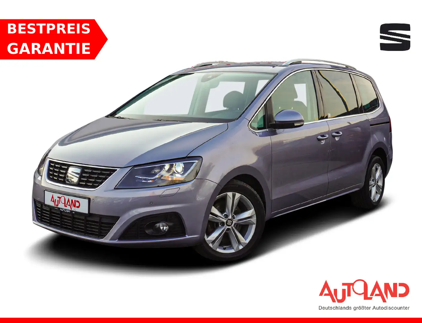 SEAT Alhambra 2.0 TDI DSG Xcellence Bi-Xenon Navi PDC Gris - 1