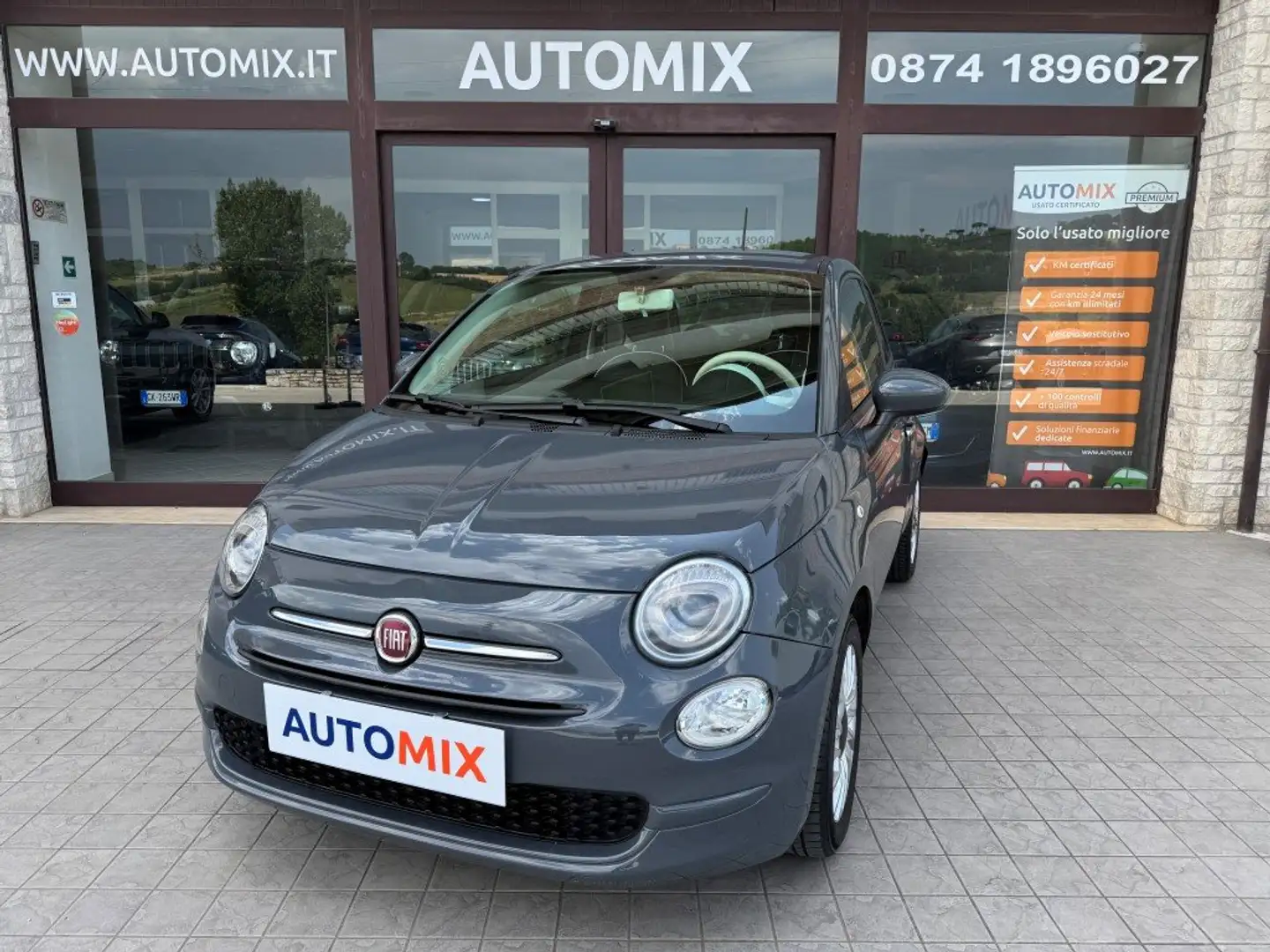 Fiat 500 500 1.2 Pop 69cv my18 Grigio - 1