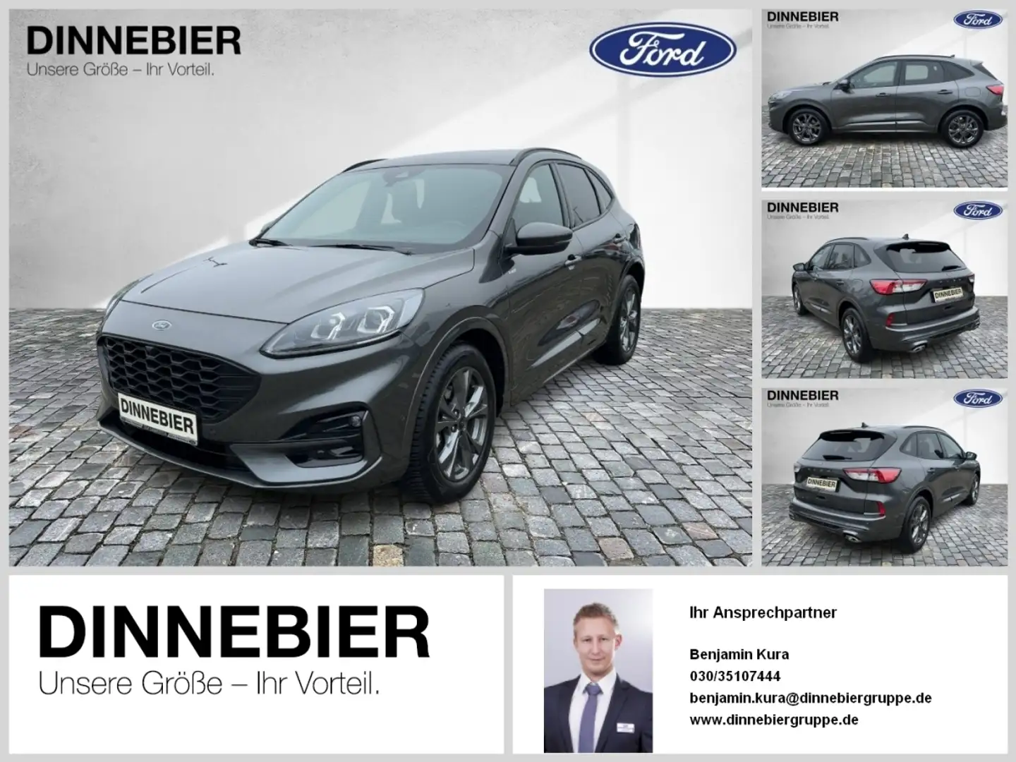Ford Kuga ST-Line X LED+Navi+Kamera+Winterpaket Grau - 1