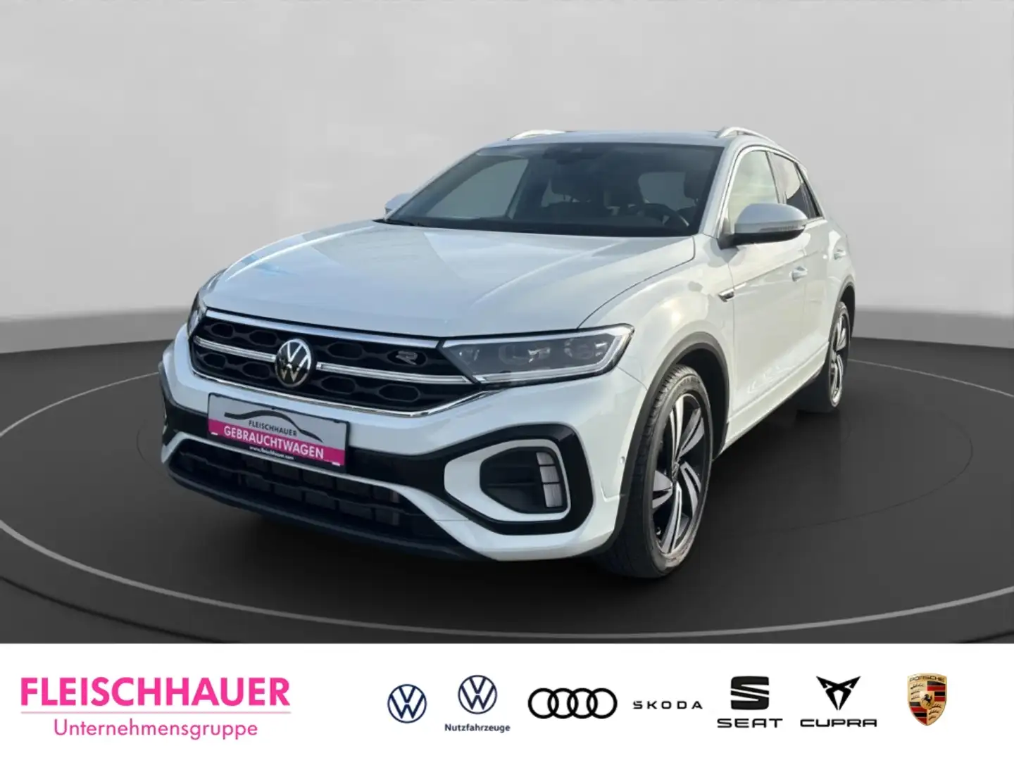 Volkswagen T-Roc R-Line 1.5 DSG RFK ACC Business EasyOpen Lenkr hei Weiß - 1