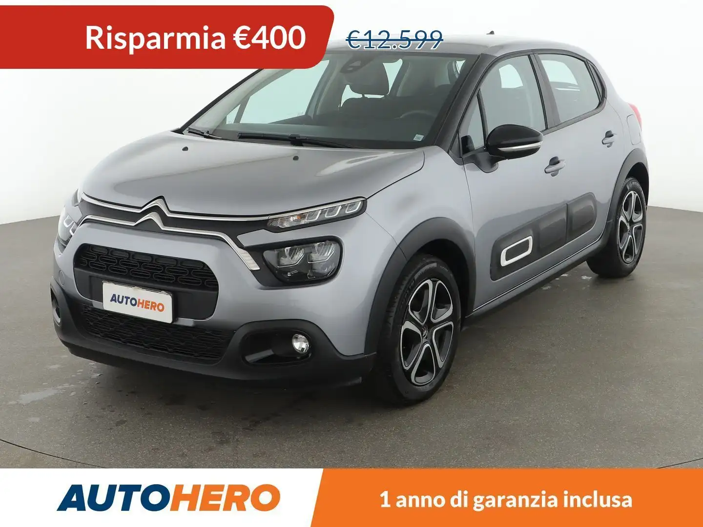 Citroen C3 1.2 PureTech Feel Pack 83 CV Grigio - 1