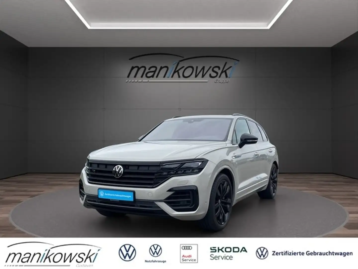 Volkswagen Touareg R 3.0TSI 4Motion eHybrid RAHK+PanoD+Keyless+LED+AC Beige - 1