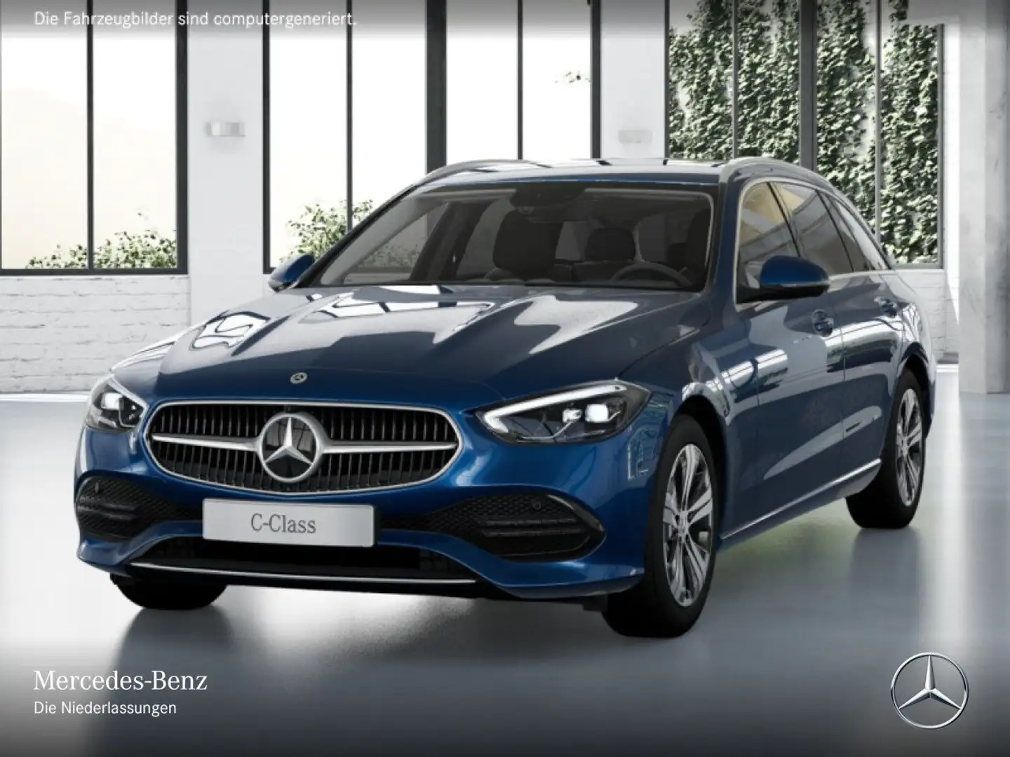 Mercedes-Benz C 180 T AVANTG+360+LED+TOTW+KEYLESS+9G Blau - 2