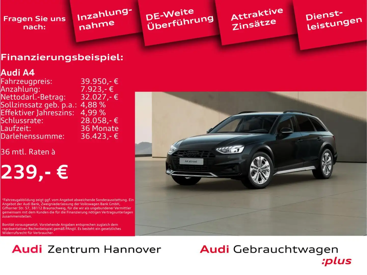 Audi A4 40 allroad quattro 2.0 TDI Schwarz - 2