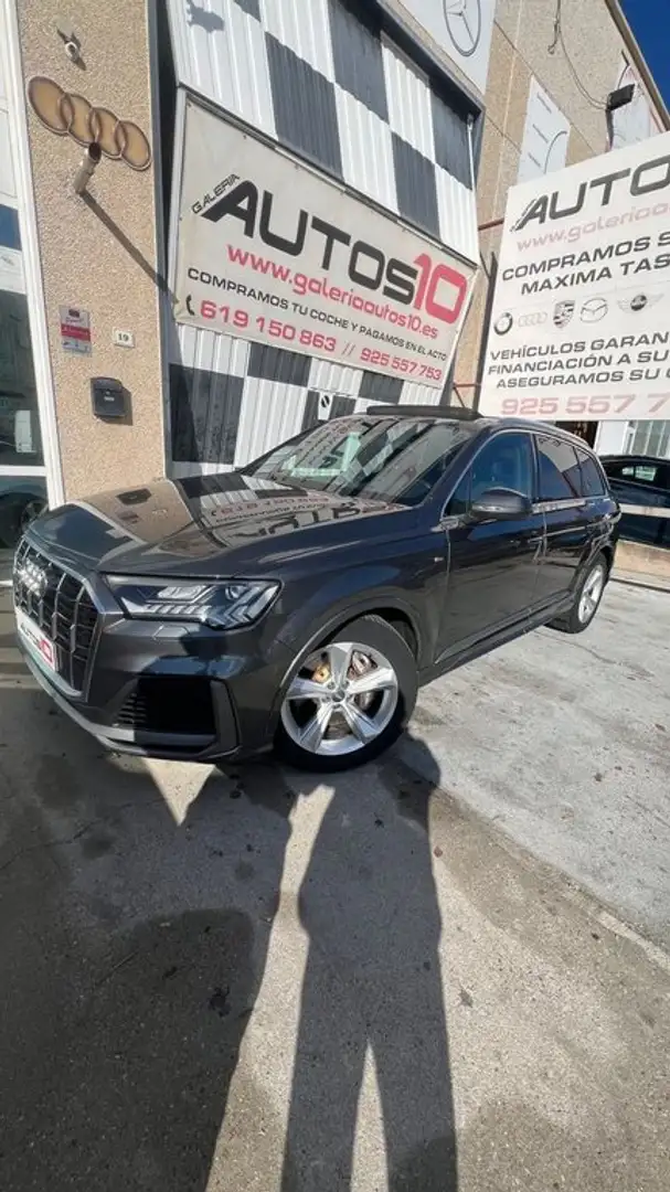 Audi Q7 45tdi s line 7 plazas Gris - 1