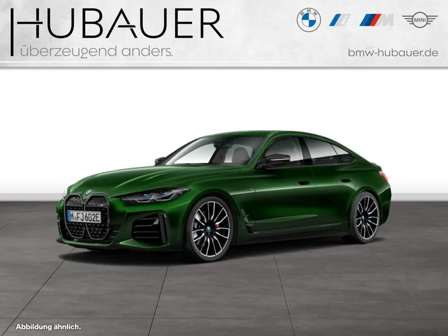 BMW i4 M50 Gran Coupé [M Sport Pro, Laser, HK Sound] Grün - 1