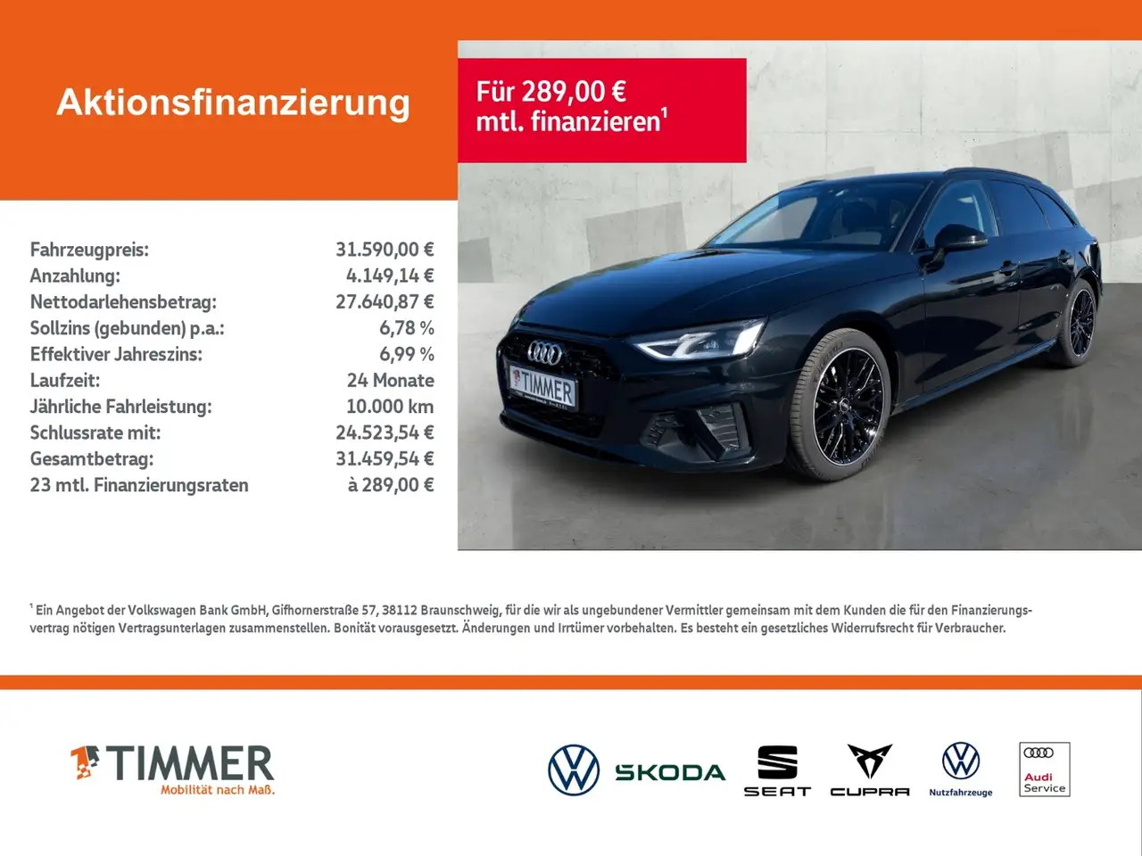 Audi A4 Avant 35 TDI S tronic S LINE +LED +ACC +RKAM +VIR, миниатюра 2