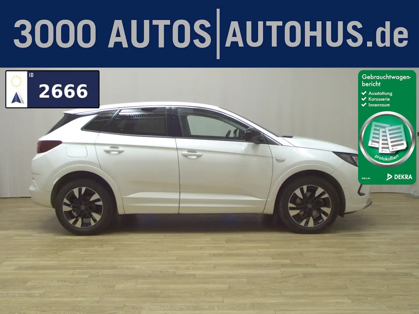 Opel Grandland X 1.5 D Elegance T-Leder Navi LED Weiß - 1