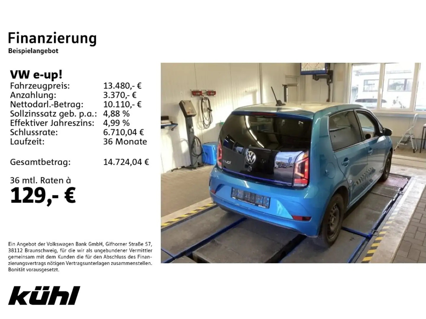 Volkswagen e-up! Style Maps+More Dock Blau - 2