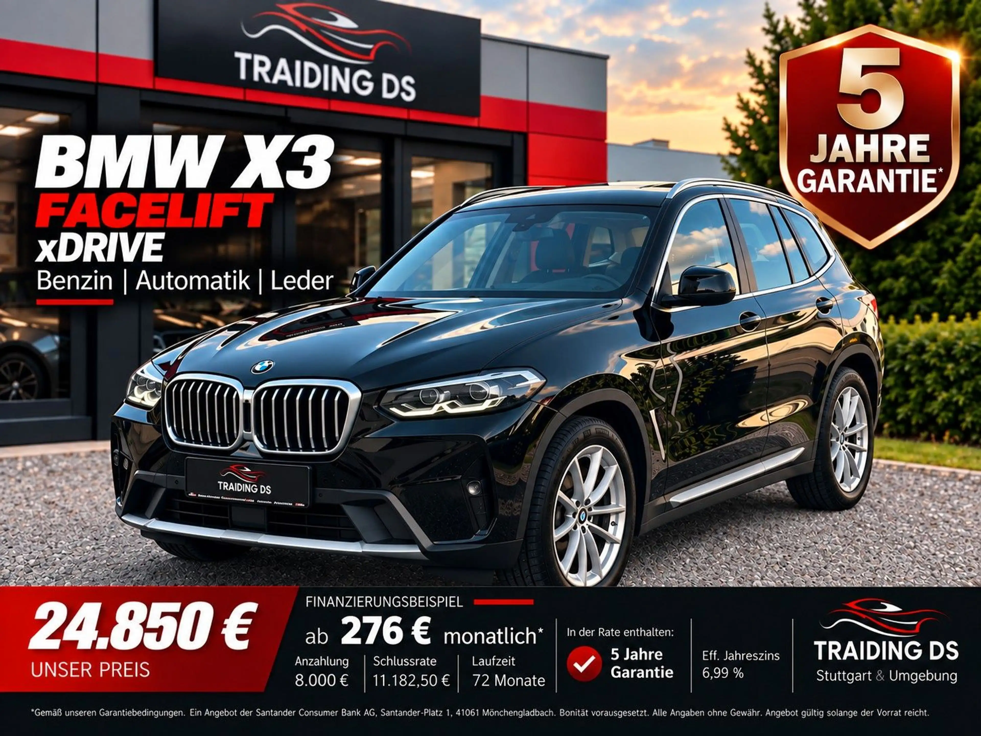BMW X3 xDrive 20i/FACELIFT/LEDER/1.HAND/STAND. HEIZ