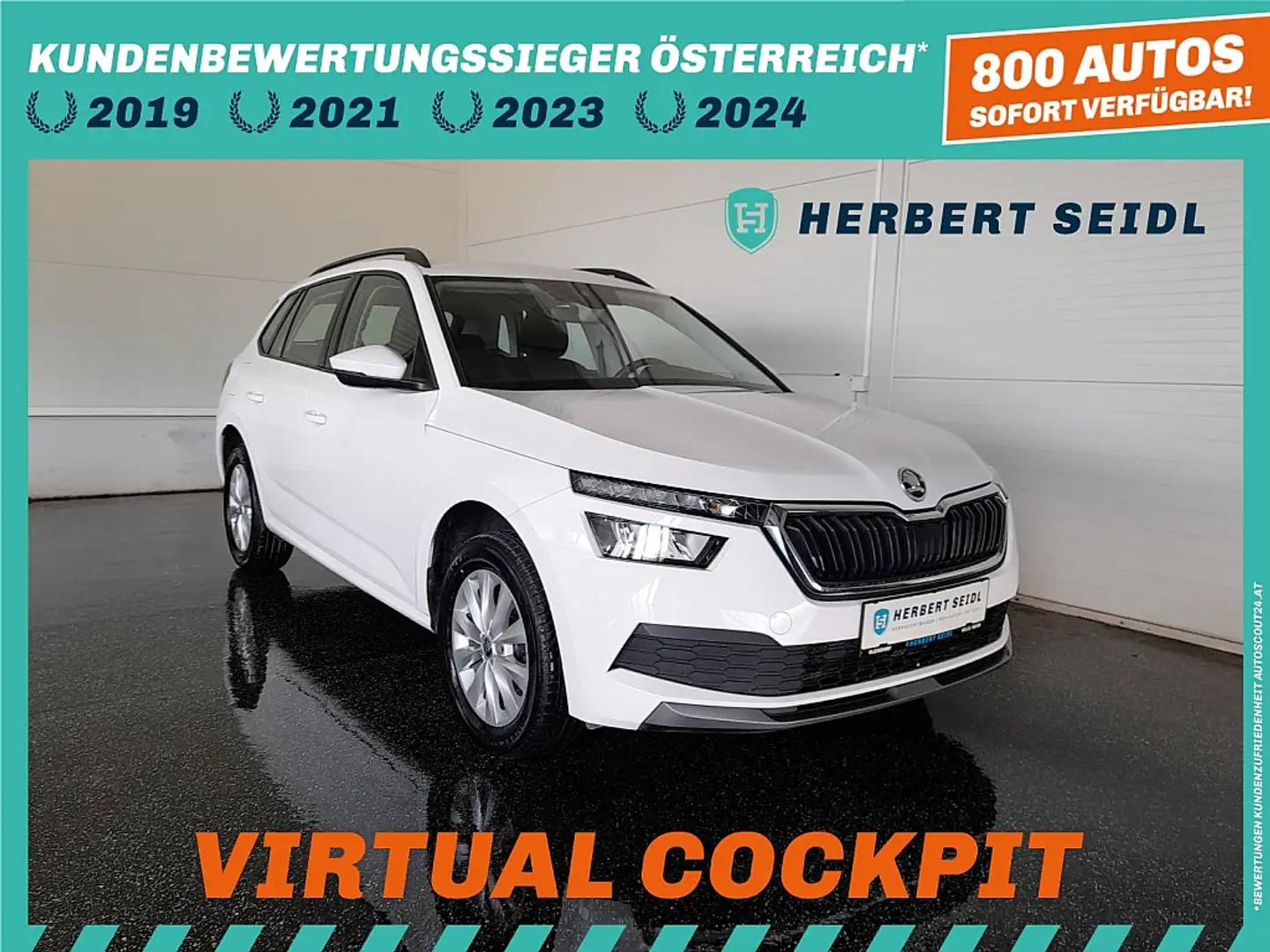 Skoda Kamiq KAMIQ 1,6 TDI DSG *VIRTUELL / LED / NAVI / TEMP... Weiß - 1