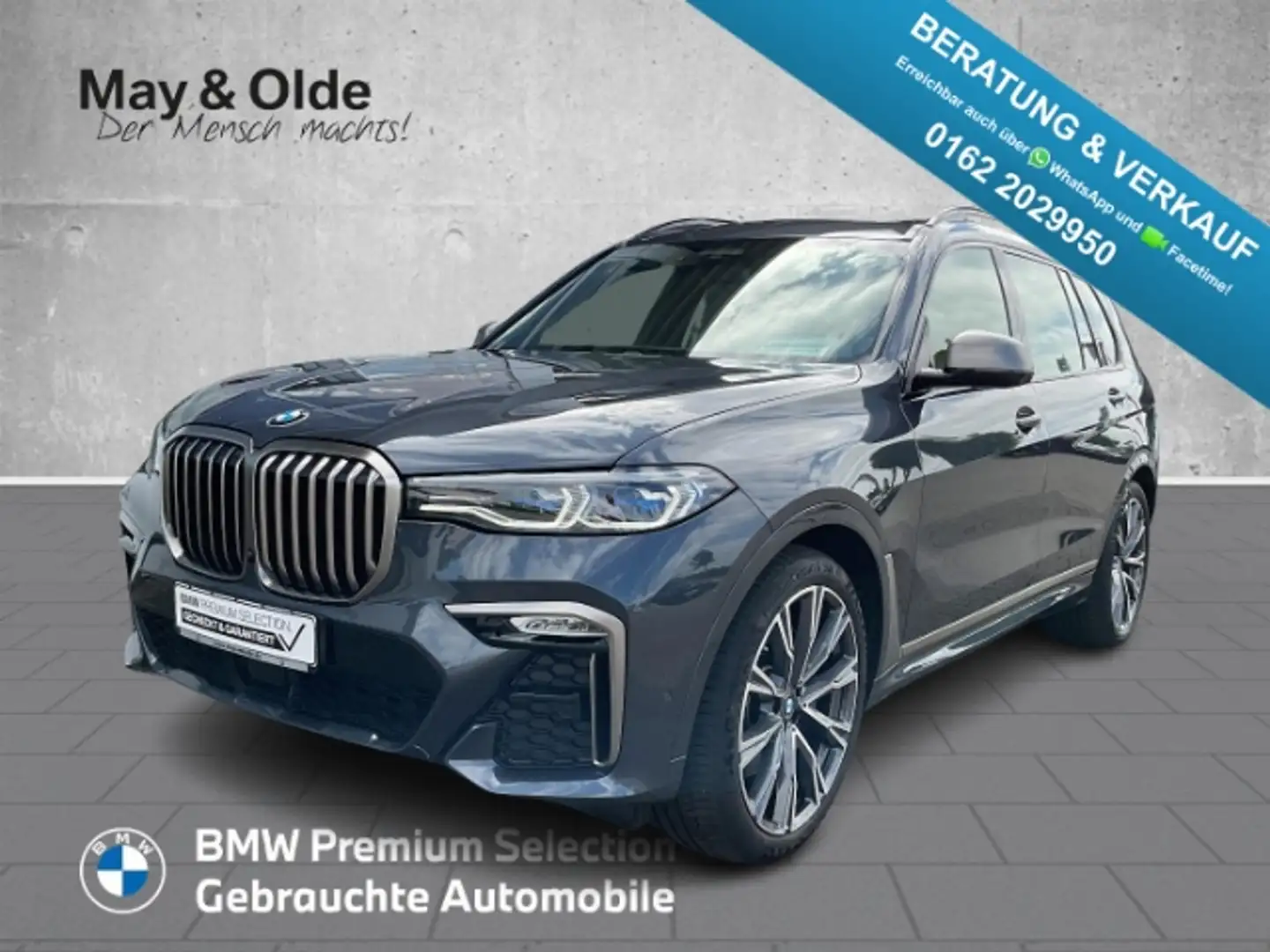 BMW X7 d Sportpaket HUD Luftfederung AD Niveau AHK-klappb Gris - 1