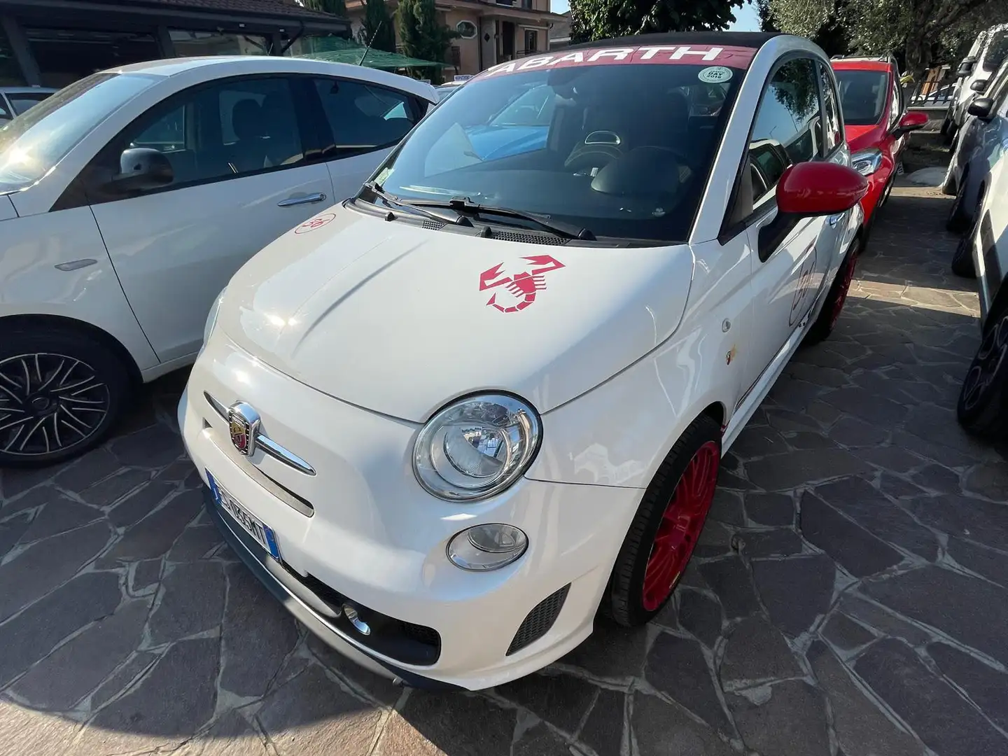 Abarth 500C 595C 1.4 16v t. t-jet CABRIO 135cv CUSTOM Bianco - 1
