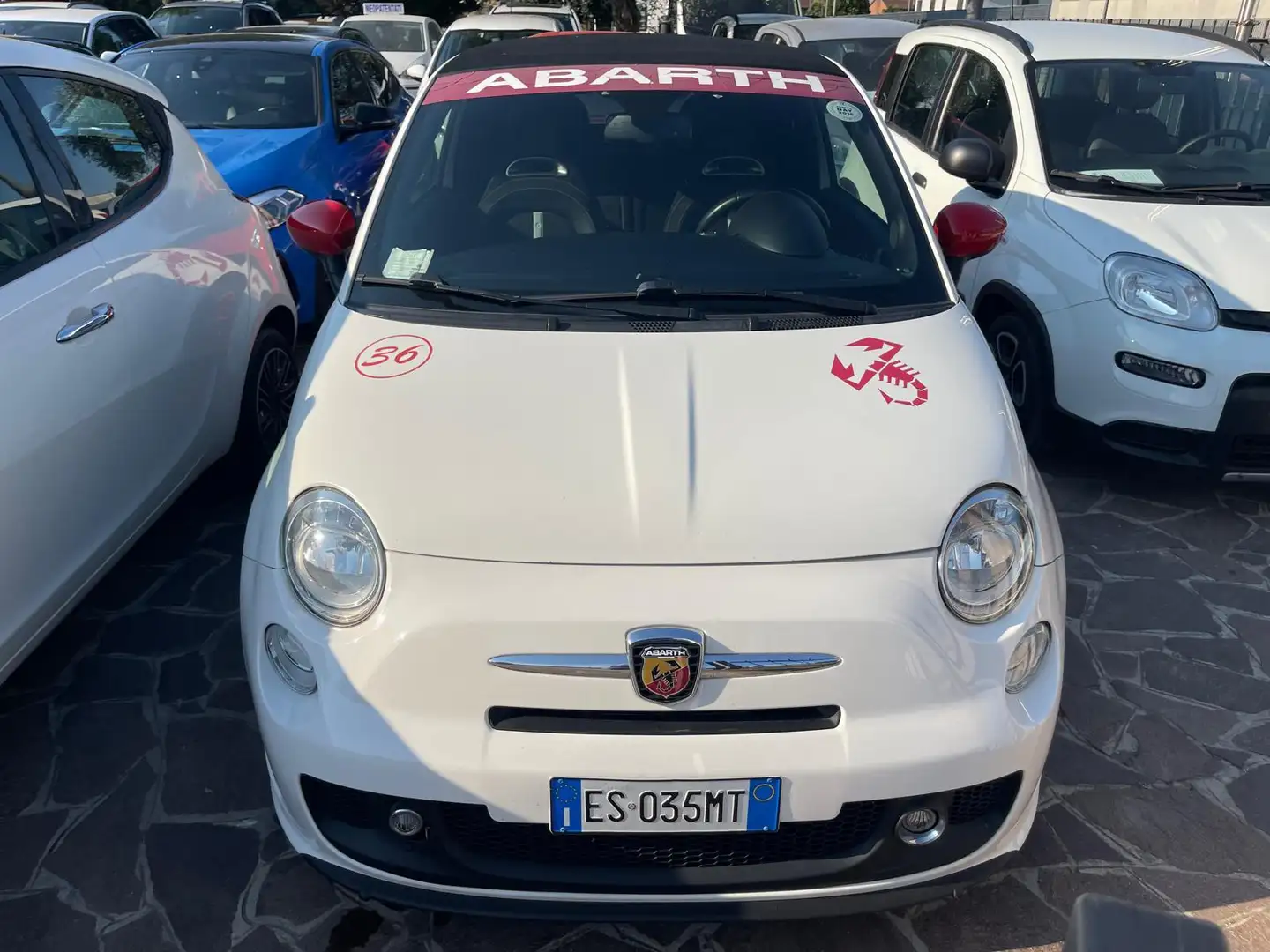 Abarth 500C 595C 1.4 16v t. t-jet CABRIO 135cv CUSTOM Bianco - 2