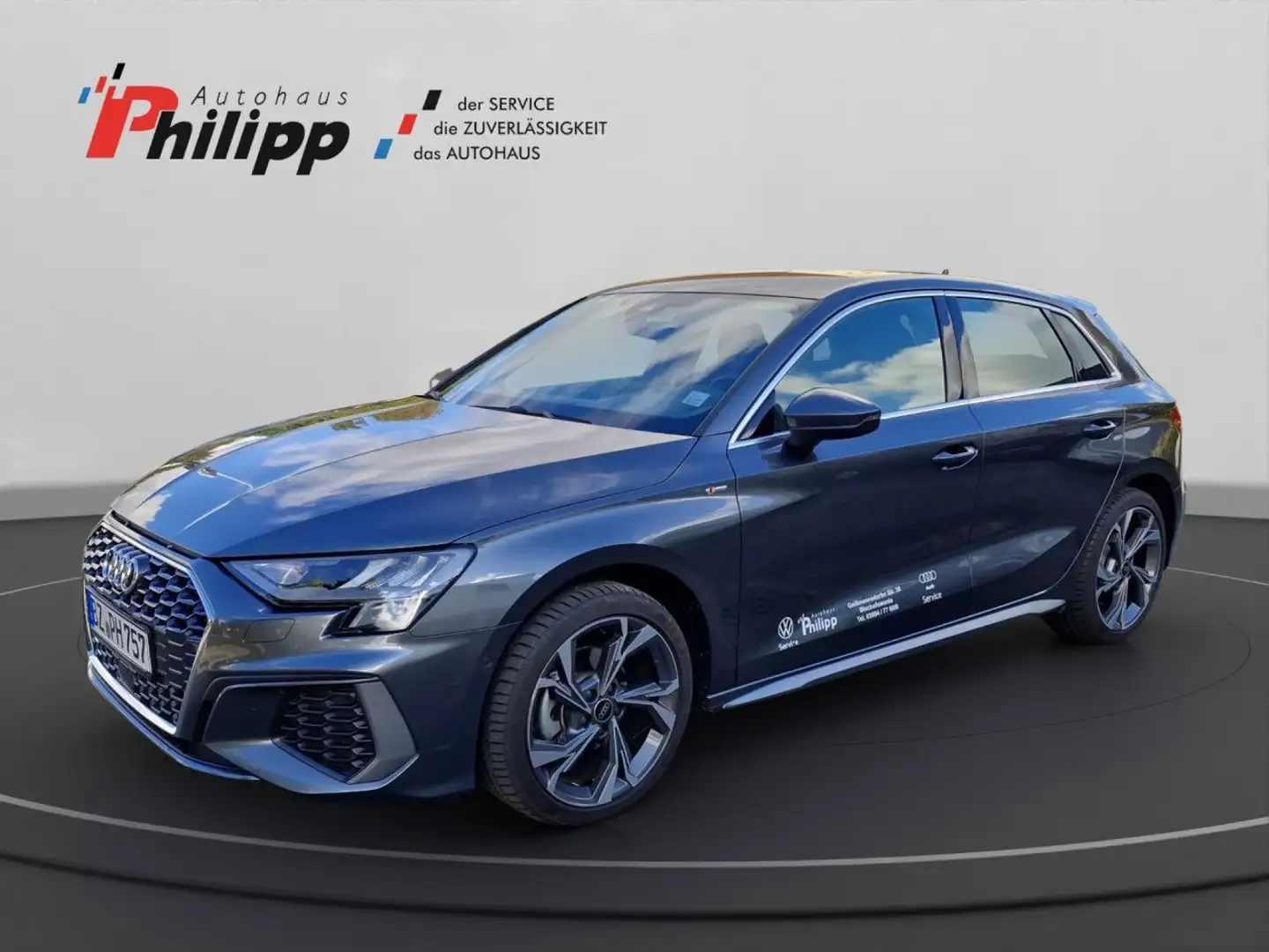 Audi A3 35 1.5 TFSI Sportback S line Gris - 1