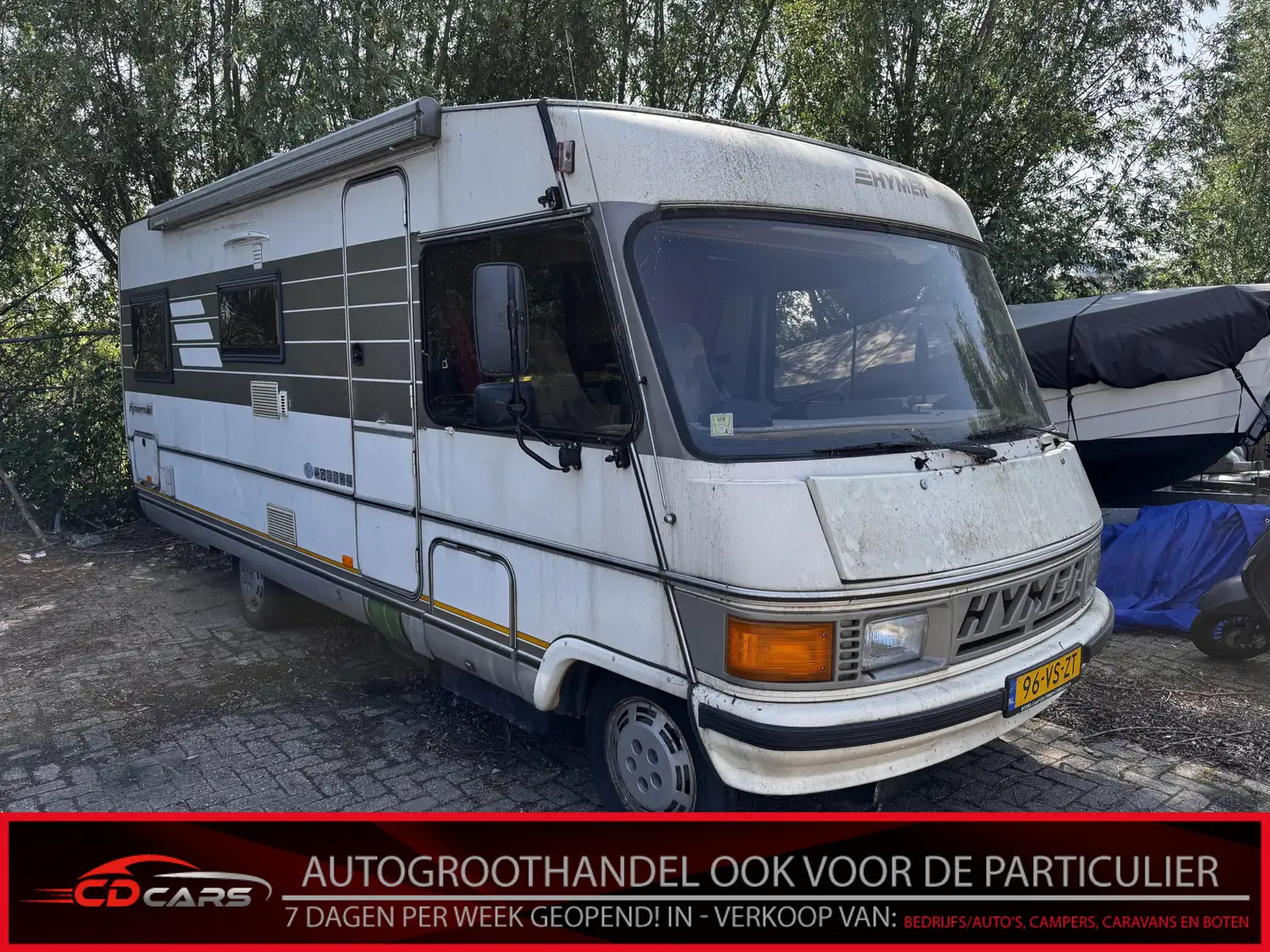 Citroen 290 Hymer Vast bed, Toilet, Koelkast, Tv, Opk Biały - 1