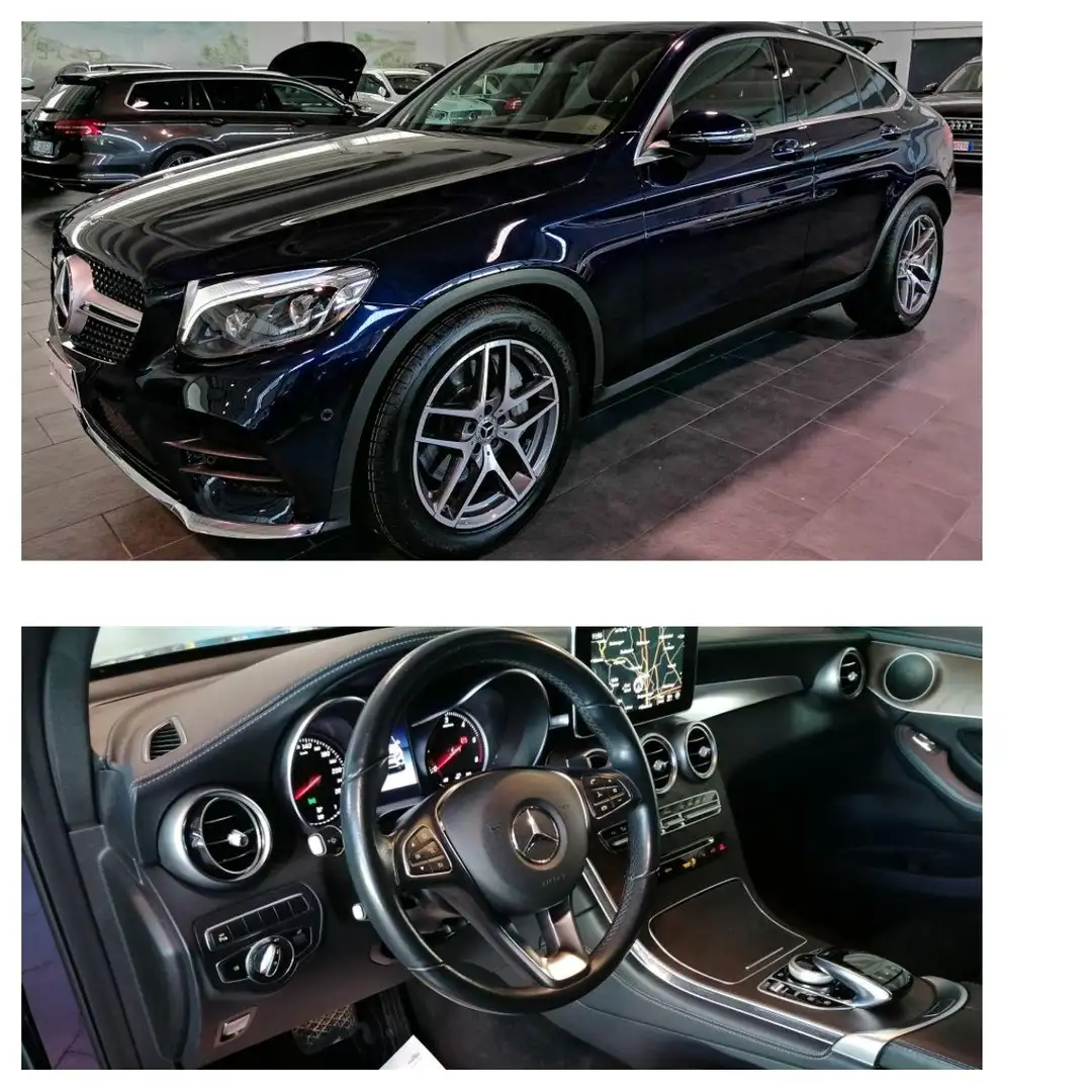 Mercedes-Benz GLC 250 4Matic Premium AMG SOSP RETROCAM-VETRI S Синій - 1