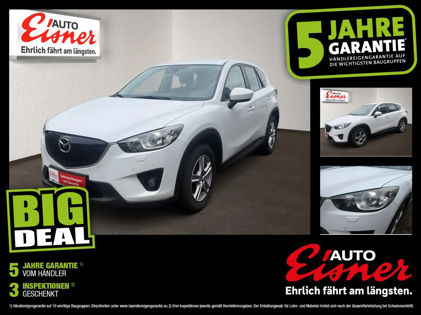 Mazda CX-5 2.2 SKYACTIV-D Attraction BiXenon DynLicht Weiß - 1