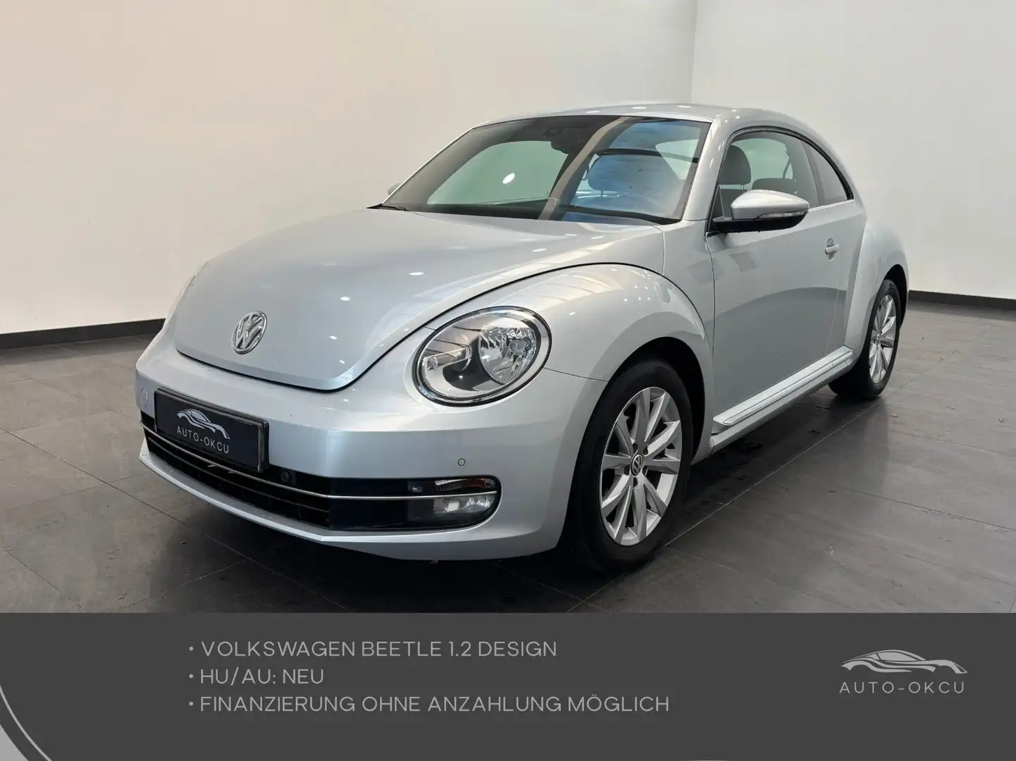 Volkswagen Beetle 1.2 Design KLIMA/NAVI/PDC/STZH/HU:NEU Silber - 1