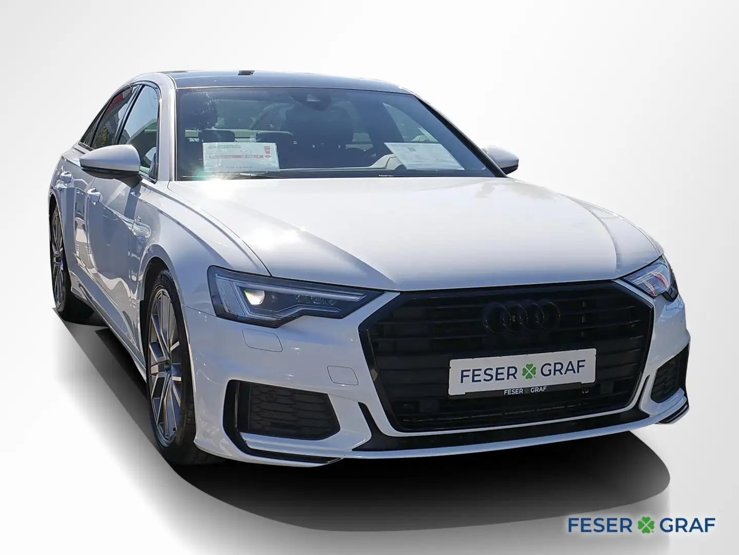 Audi A6 Lim. 35 TDI S line B&O Pano RüKa Matrix Sitzh. Weiß - 2