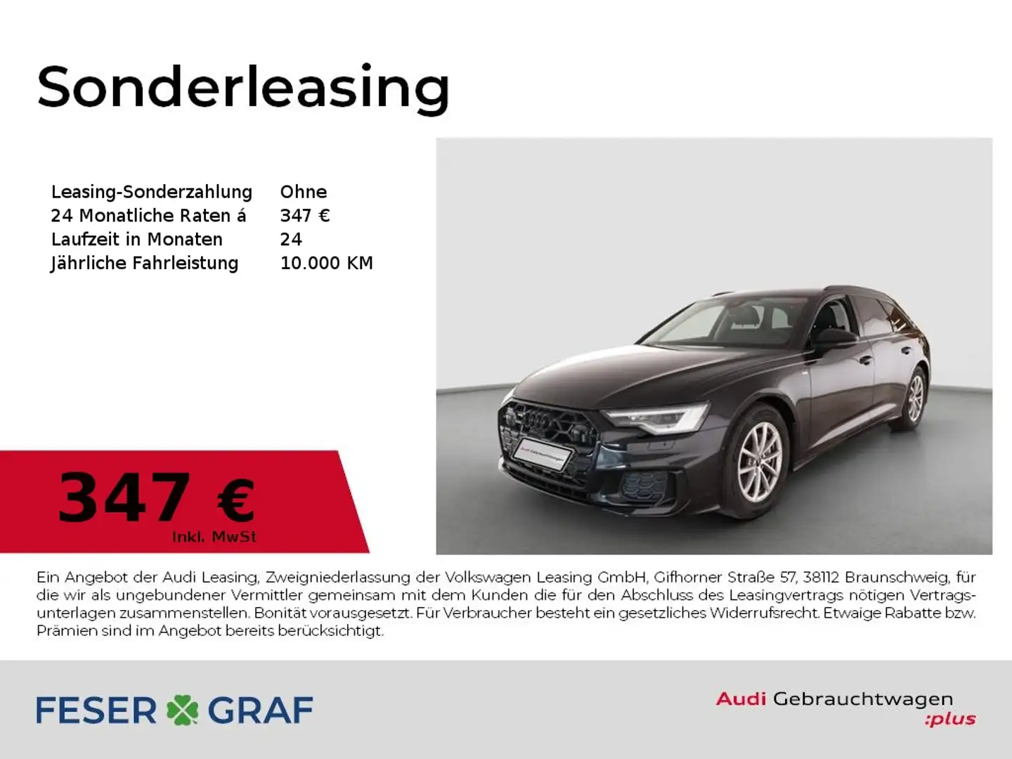 Audi A6 Avant 40 TDI qu- S line - AHK - HEAD-UP - Schwarz - 1