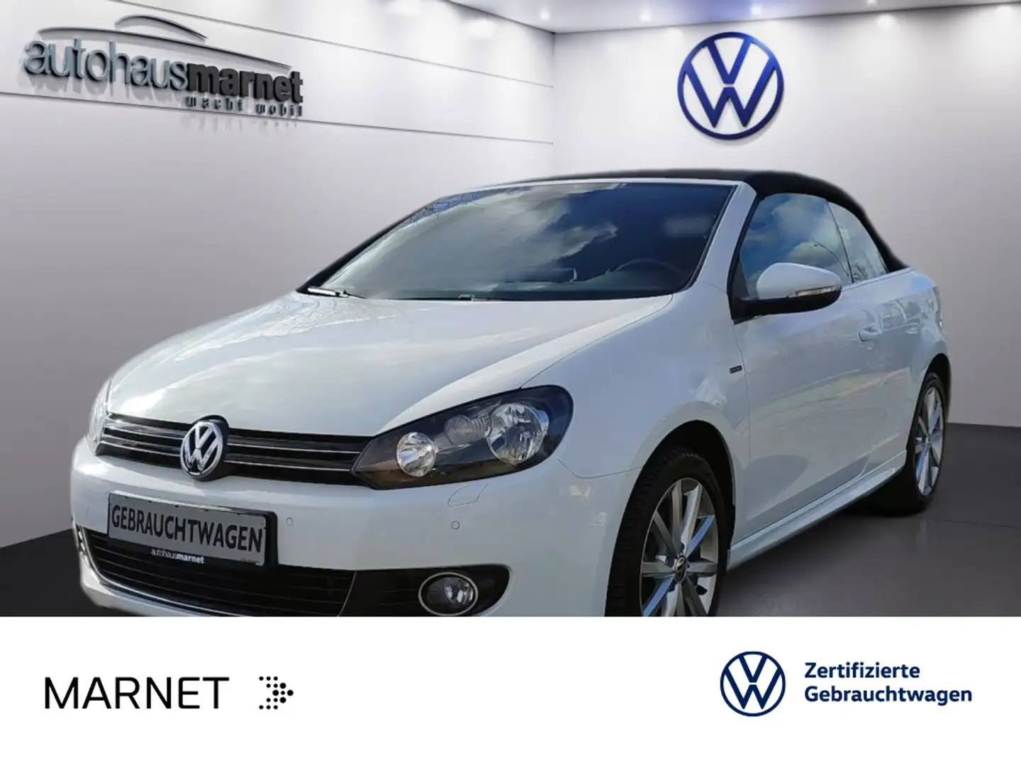 Volkswagen Golf VI Cabriolet Lounge 1.4 TSI *Einparkhilfe* Blanco - 1
