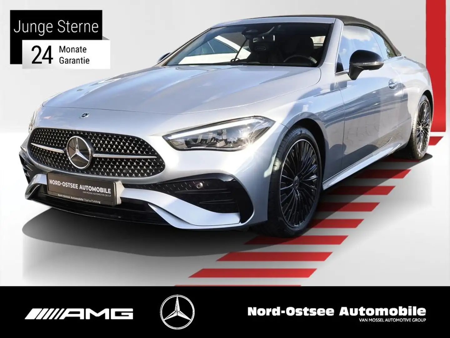 Mercedes-Benz CLE 200 CABRIO AMG ADV.+ NIGHT SOUND 3D Argent - 1
