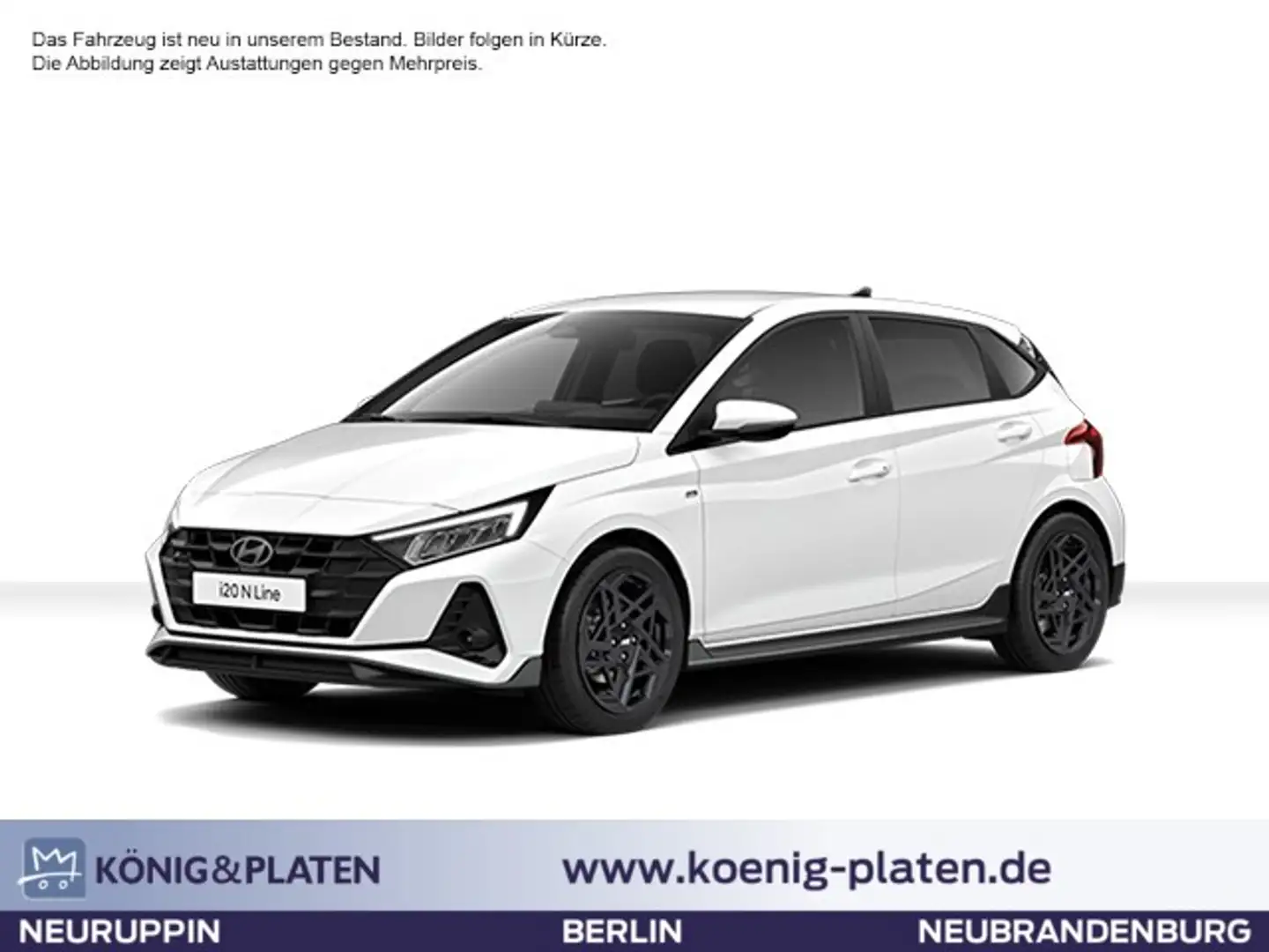 Hyundai i20 FL 1.0 T-GDi (100PS) 7-DCT 2WD N-LINE (MJ25) Weiß - 1