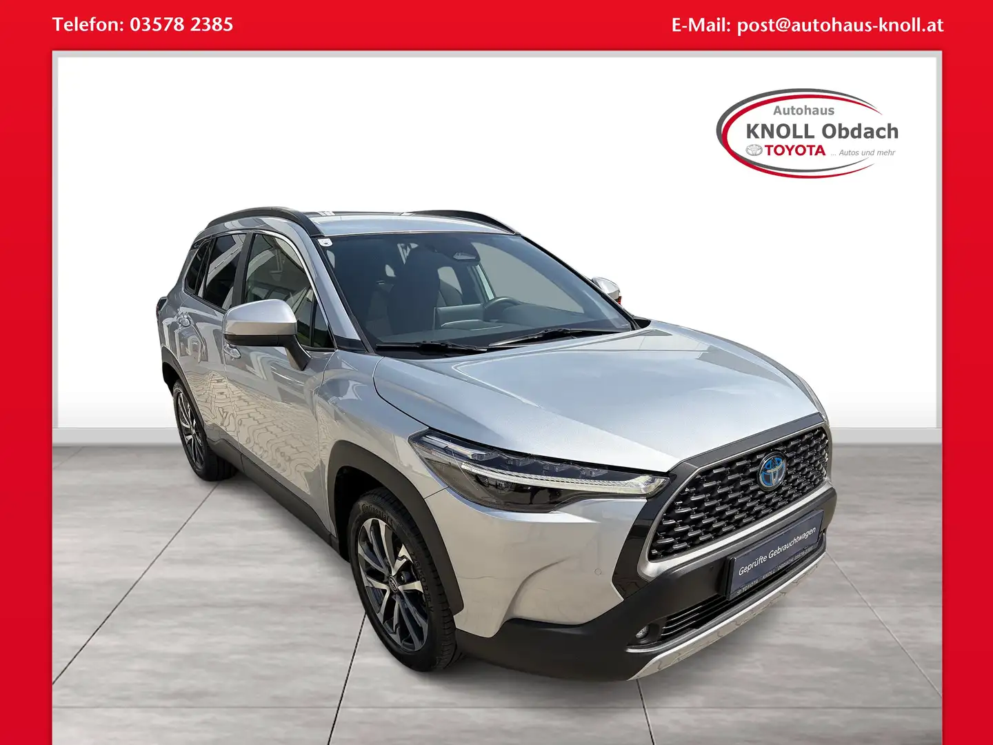Toyota Corolla Cross 2,0 HYBRID FWD Active Drive Silber - 1