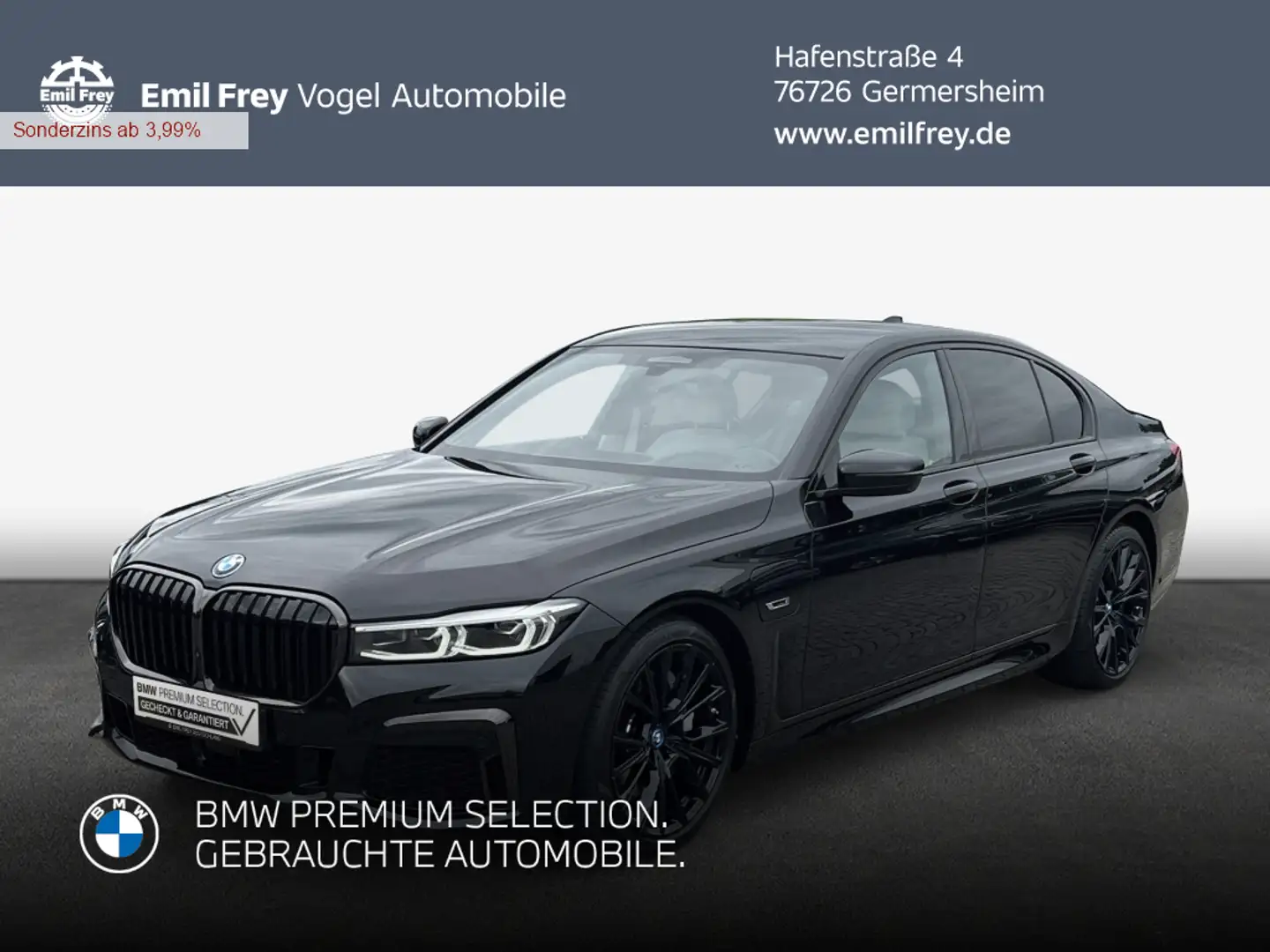 BMW 745 e Noir - 1