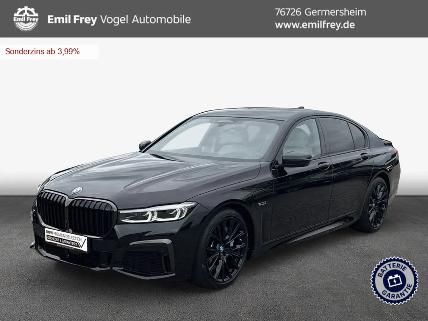 BMW 745 e Schwarz - 1