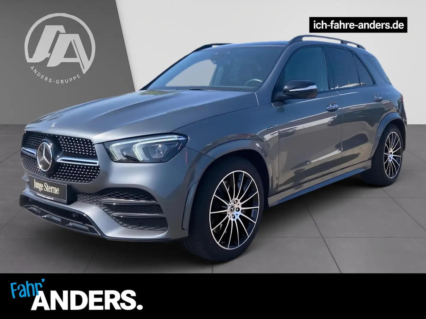 Mercedes-Benz GLE 350 de 4M AMG+Pano+Dist+Burm+Sitzkli+AHK+AIR Gris - 1