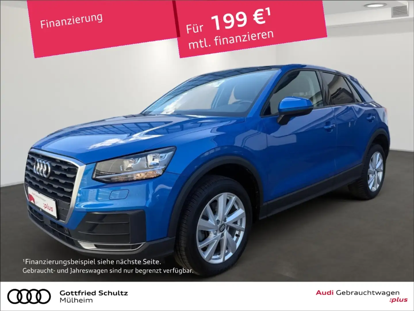 Audi Q2 35 TDI S-tronic PANO KAMERA VIRTUAL NAVI TEMP ALLS Bleu - 1