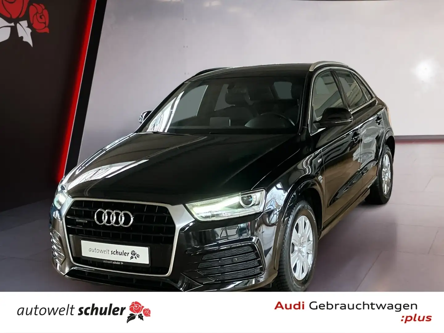 Audi Q3 2.0 TDI quattro sport AHK S-line Navi Xenon Schwarz - 1