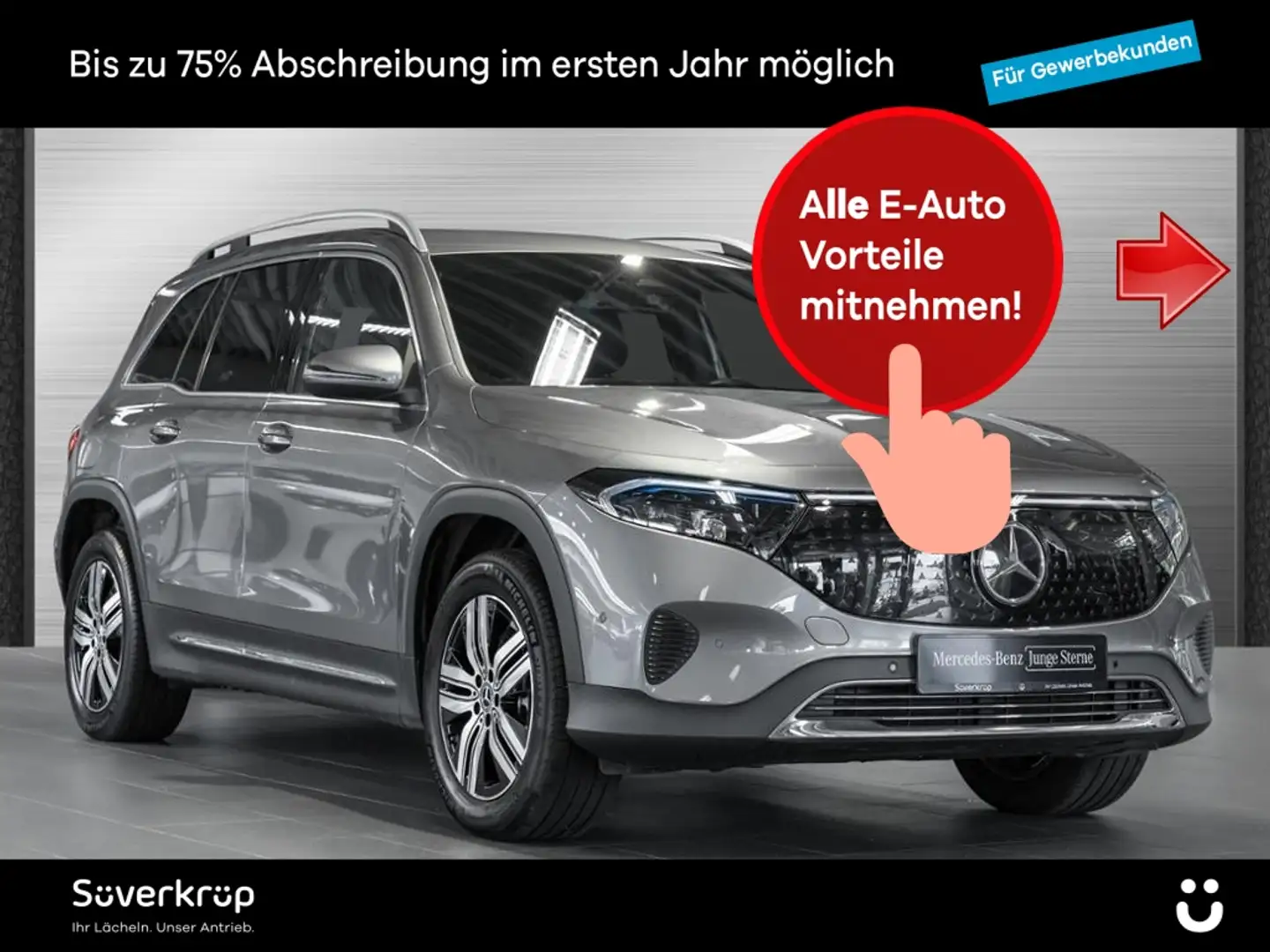 Mercedes-Benz EQB 300 4M , PROGRESSIVE SPUR KAMERA DISTR PDC Grau - 1