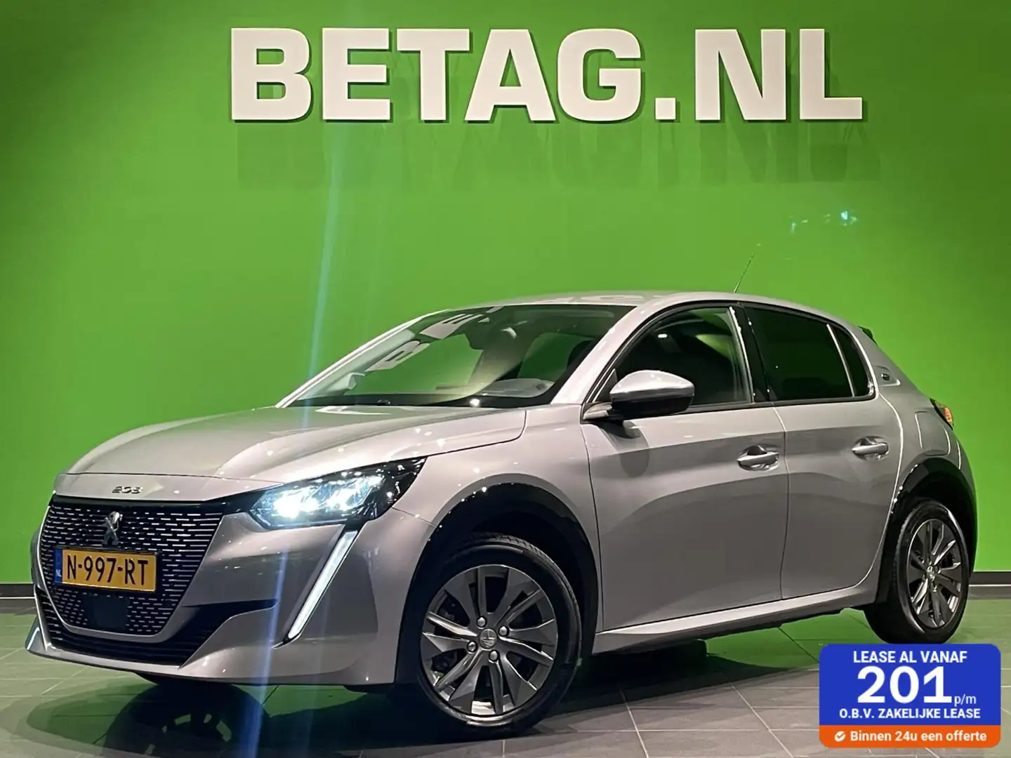 Peugeot e-208 EV Allure Pack 50 kWh | Camera | Stoelverwarming | Gris - 1