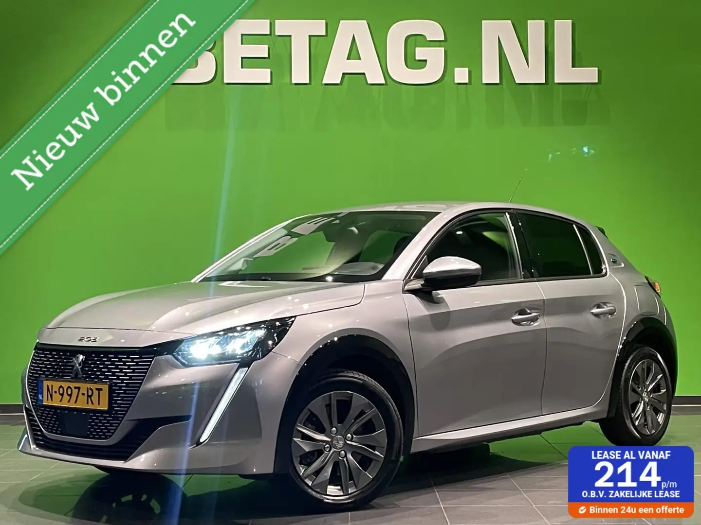 Peugeot e-208 EV Allure Pack 50 kWh | Camera | Stoelverwarming | Gris - 1